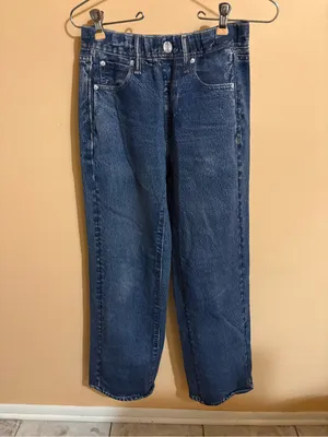 Rag & Bone Miramar Fleece Wide Leg Faux Jean Pants thumbnail 5