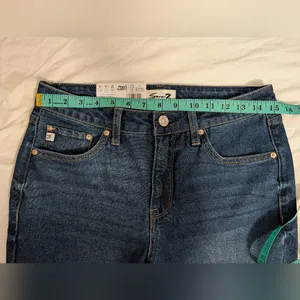 NWT Seven 7 High Rise Straight Leg 90s Jeans W4 Dark Wash thumbnail 6