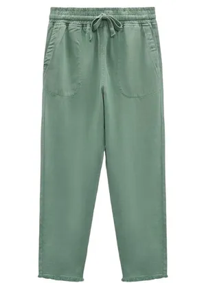 ZARA Sage Green Cropped Hoodie And Sweatpants Set thumbnail 3