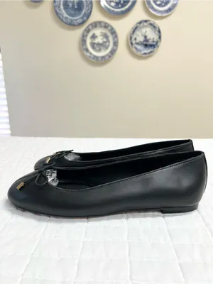 Madewell The Hester Flat in True Black Size 8 thumbnail 7
