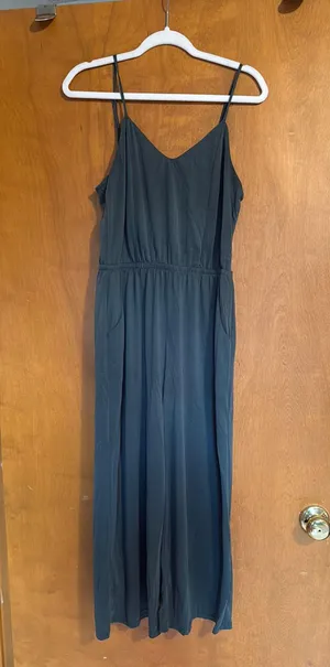 Moa Moa Romper Wide Leg Green sleeveless L thumbnail 1