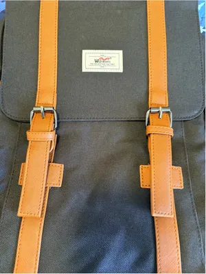 WoWang Waterproof Vintage-Style Backpack One Size Black and Brown thumbnail 12