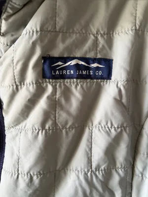Lauren James Ellison Insulated Puffer Zip Up Jacket Primaloft Gray Blue Sz Small thumbnail 3