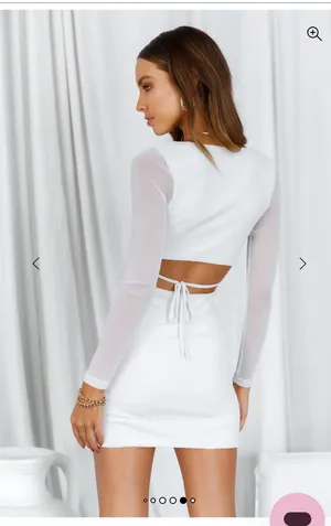 Hello Molly BRING ME TO THE SKY DRESS WHITE thumbnail 2