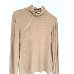 Madewell‎ Ribbed Long Sleeve Turtleneck Women's XL Brown Academia thumbnail 4