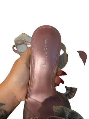Marc Fisher Geavie High heels Glitter Floral Disco Club Barbie dopamine Whimsy thumbnail 4