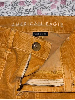 American Eagle Mustard Corduroy Skirt thumbnail 5