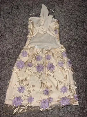 Lucy in the Sky Purple Embroidered Dress thumbnail 5