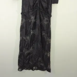 Revolve x ALEXIS Lucasta Lace-Detailed Deep V Maxi Dress Small Whimsical Goth‎ thumbnail 4