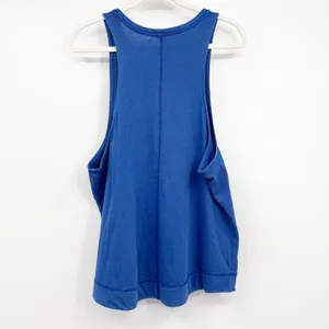 Free People FP Movement Womens Blue High Neck Athletic Sporty Tank Top Size L thumbnail 5