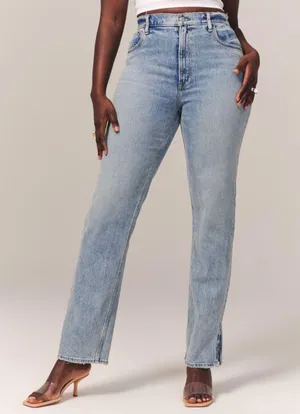 Abercrombie & Fitch Women's the 90s Straight Ultra High Rise Jeans Size 31/12R thumbnail 1