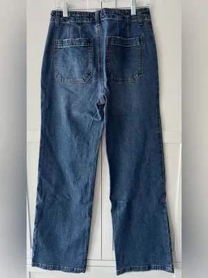 Sanctuary Dark Blue Wide-Leg Jeans thumbnail 6