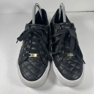 G by GUESS Women's Black Quilted Lace-Up Sneakers - Size 8.5M thumbnail 4