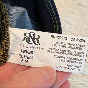 Rock & Republic Denim Rx The Slimming Denim Cure Fever Pull on Jeans Women’s 6 thumbnail 8
