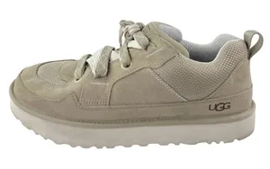 UGG Lowmel Men's Beige Tan Low Top Lace Up Platform Fashion Sneakers Shoes Sz 12 thumbnail 1