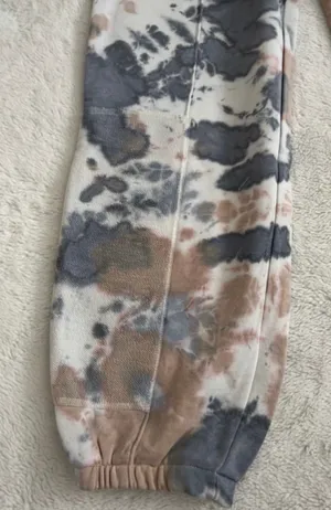 Nike Loose Fit Tie Dye Cuffed Sweatpants in Slate Blue, Medium thumbnail 7