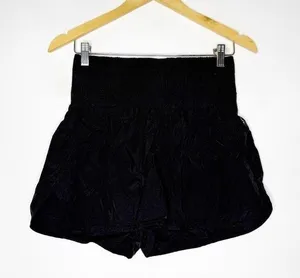Free People Movement The Way Home Shorts Women's Black Athletic Shorts FP Size L thumbnail 1