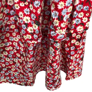 SHEIN Red w/Tiny Flowers Dress🌷🌷 thumbnail 8