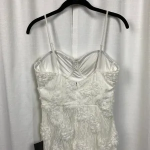 Lulus White Romantic Lace Textured Bodycon Midi Dress Sz.S NWT thumbnail 11
