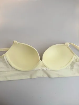 Victoria’s Secret Perfect Comfort Bralette Large Yellow Padded Logo Longline thumbnail 9