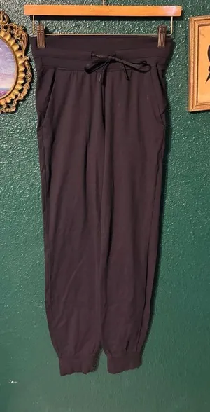 Lululemon Black Joggers Size 2 Soft thumbnail 1