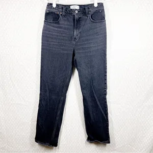Abercrombie & Fitch Black The 90s Straight Ultra High‎ Rise Jeans thumbnail 2