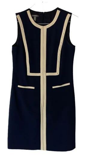 Muse womens 8 medium dress navy business white casual coastal office work thumbnail 1