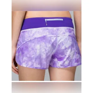 Lululemon Run: Speed Short Purple Tie Dye size 8 thumbnail 2