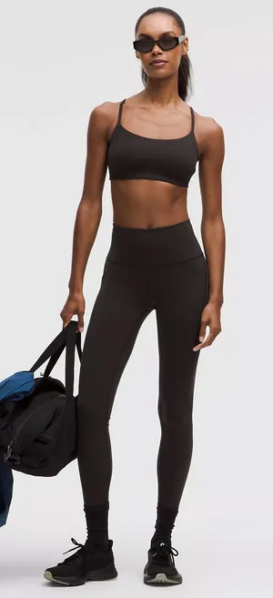 NWOT LULULEMON Wunder Train High Rise Tight with Pockets Black 0 25" inseam thumbnail 1