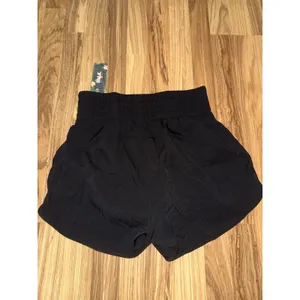 BMJL NEW Women's Sz M Medium High Waisted Athletic Shorts‎ Zipper Pocket Black thumbnail 4