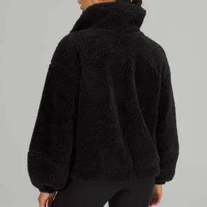 Lululemon Cinchable Fleece Zip Up Full Zip Jacket Black Women’s Size 6 thumbnail 3