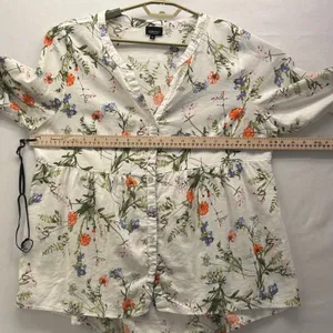 Jones‎ And Co Linen Popover Top Cream 1X thumbnail 10
