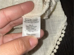 entro Cream Embroidered Peasant Tunic Top thumbnail 8