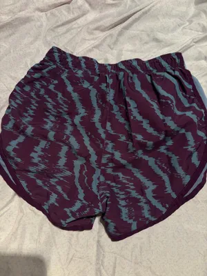 Nike print blue and purple dri fit shorts thumbnail 2