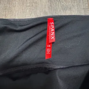SPANX Faux‎ Leather High Waisted Leggings Black Size Large thumbnail 2