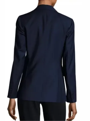 THEORY “SEDEIA LS” OPEN FRONT BLAZER WOOL BLEND 4 thumbnail 3