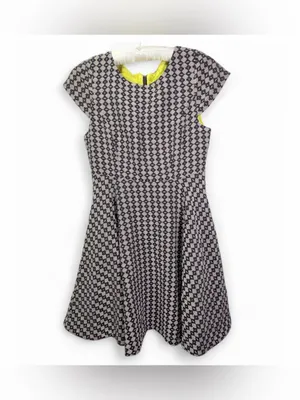 Anthropologie Maeve Women’s Jacquard Geometric Fit and Flare Short Size 6 thumbnail 3