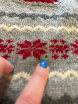 Vintage Y2K Old Navy 100% Lambswool Fair Isle Snowflake Crewneck Sweater Sz XL thumbnail 3