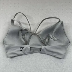 Gymshark Sports Bra White Strappy Back Padded Adjustable Straps Women’s XS S thumbnail 2