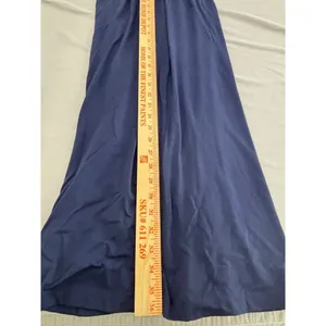Lilly Pulitzer Navy Blue‎ Ruffle V-Neck Maxi Dress XS Jersey Knit Sleeveless thumbnail 7