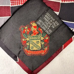 Paolo Designed by Paolo Gucci Men’s Silk Tie Vintage Geometric Necktie Cravat thumbnail 6