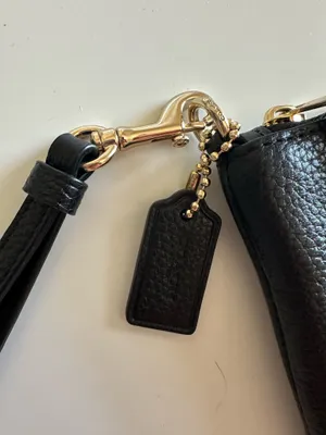 Coach Wristlet Leather Black thumbnail 6