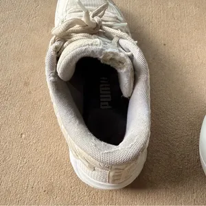 Puma Women's Cream and White Sneakers thumbnail 3