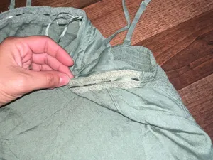 Aeropostale Olive Green Spaghetti Strap Mini Dress medium thumbnail 5