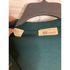 Vintage Gimbels 100% wool‎ double breasted blazer made in Italy emerald green thumbnail 3
