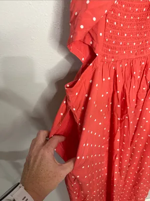 NWT Abercrombie maxi dress Coral Large thumbnail 5