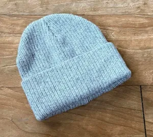 Gray Knit Cuffed Beanie thumbnail 1