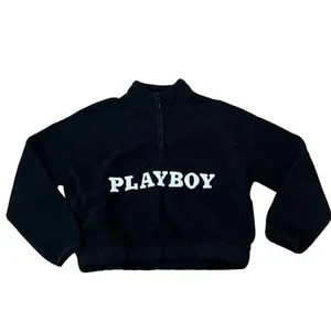 Playboy by PacSun Women's Half Zip Pullover Sweater Black Size S thumbnail 2