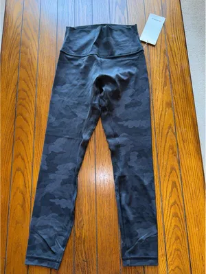 Lululemon Align High Rise 25” Heritage Camo Black H3DC Size 6 NWT thumbnail 3