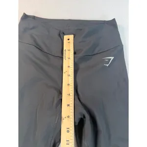 Gymshark Womens High Waisted Leggings Black Athletic Yoga Pants Small thumbnail 7